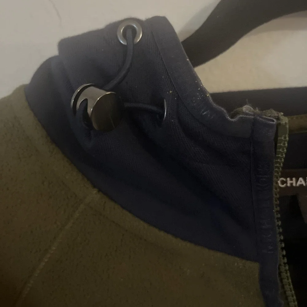 MICHAEL KORS XL Men's Green w/ Navy‎ Accent Full Zip Hoodie Fleece